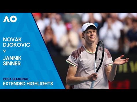 australian open|Novak Djokovic v Jannik Sinner Extended Highlights .